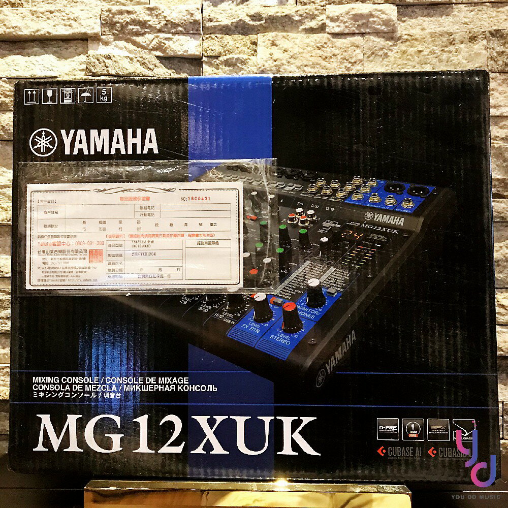 現貨免運 公司貨 YAMAHA MG12XUK 旋鈕版 錄音介面 混音座 MIXER 混音器 錄音