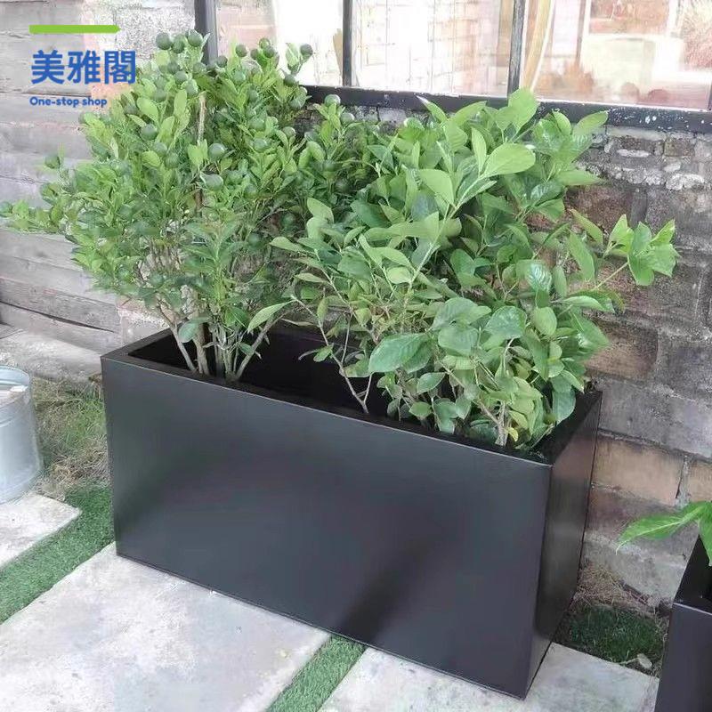 花箱 花盆 種植箱 養殖箱 花架 【簡約設計】花箱外擺商業街售樓部廣場長方形花盆花架子園藝花壇花槽室外戶外 八折減免 特價出 可開發票【hua/18】