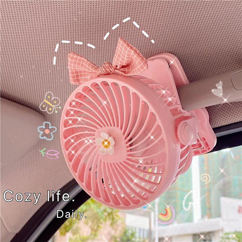 小風扇 涼感mini款usb強力電風扇可充電款臺式夾式車載卡通可愛交換禮物