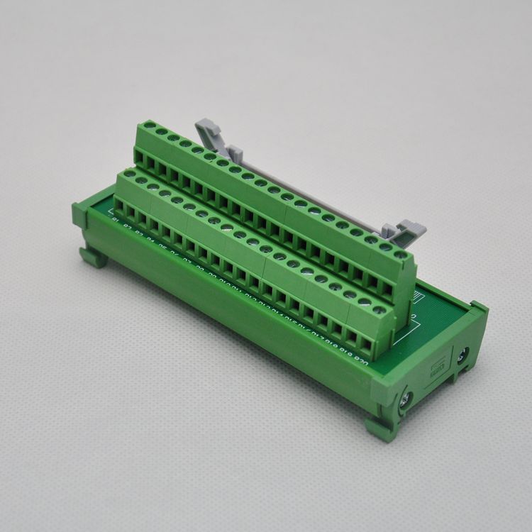 SM-TB40-G4牛角座 IDC40彈片中繼端子臺 PLC接線端子排40針轉接板
