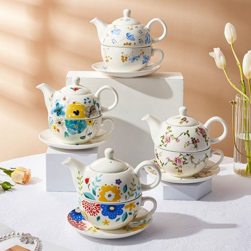 創意陶瓷茶具套裝大容量花茶壺母壺辦公單人咖啡壺水壺禮