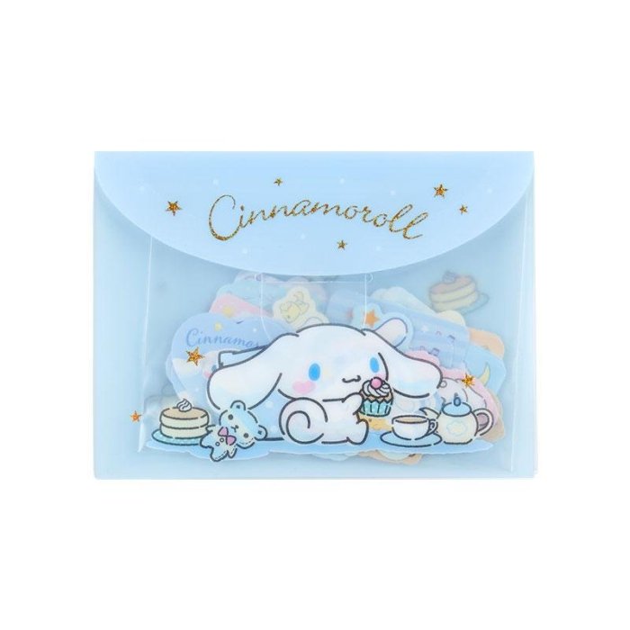 【震撼精品百貨】大耳狗 Cinnamoroll喜拿狗~日本SANRIO三麗鷗 大耳狗造型貼紙祖附收納袋 40枚*40120