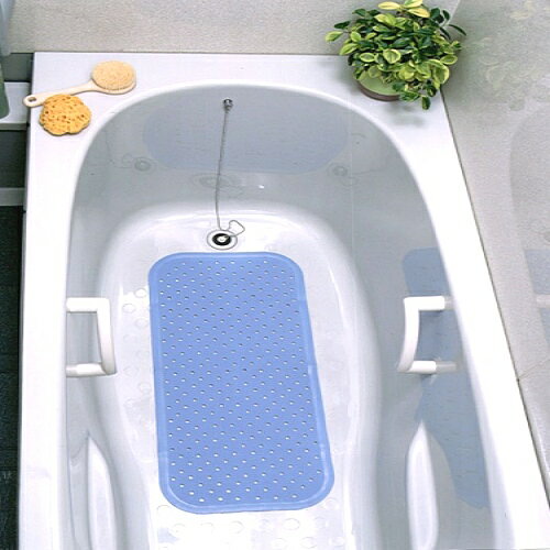 日本waise浴缸專用大片止滑墊(水藍色)