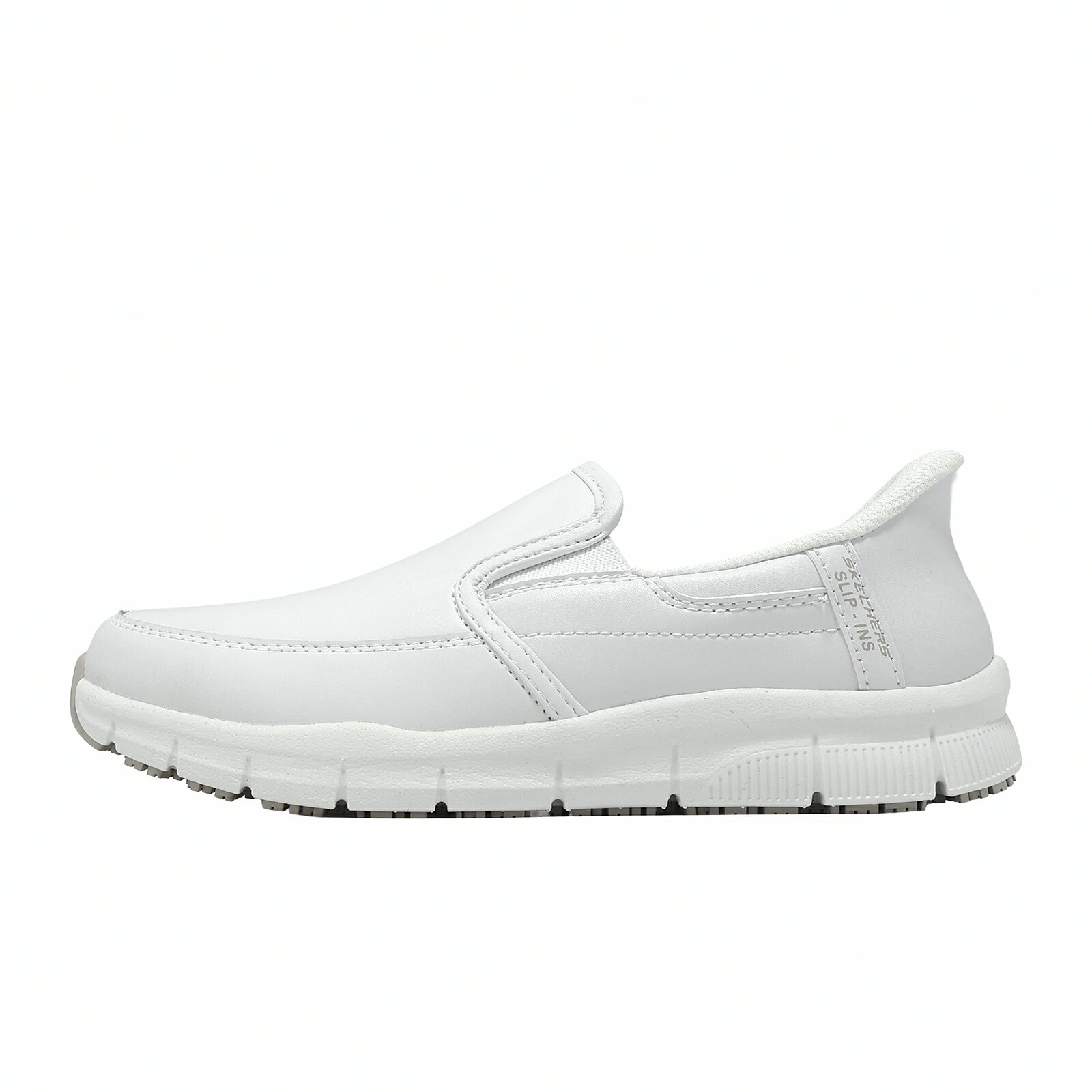 Skechers 工作鞋 Nampa Slip-Ins 女鞋 白 休閒鞋 套入式 無鞋帶 108235WHT