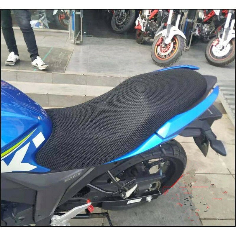 摩托車改裝輕騎GSX150F座墊套 極客颯155防曬網座套GIXXER坐墊套