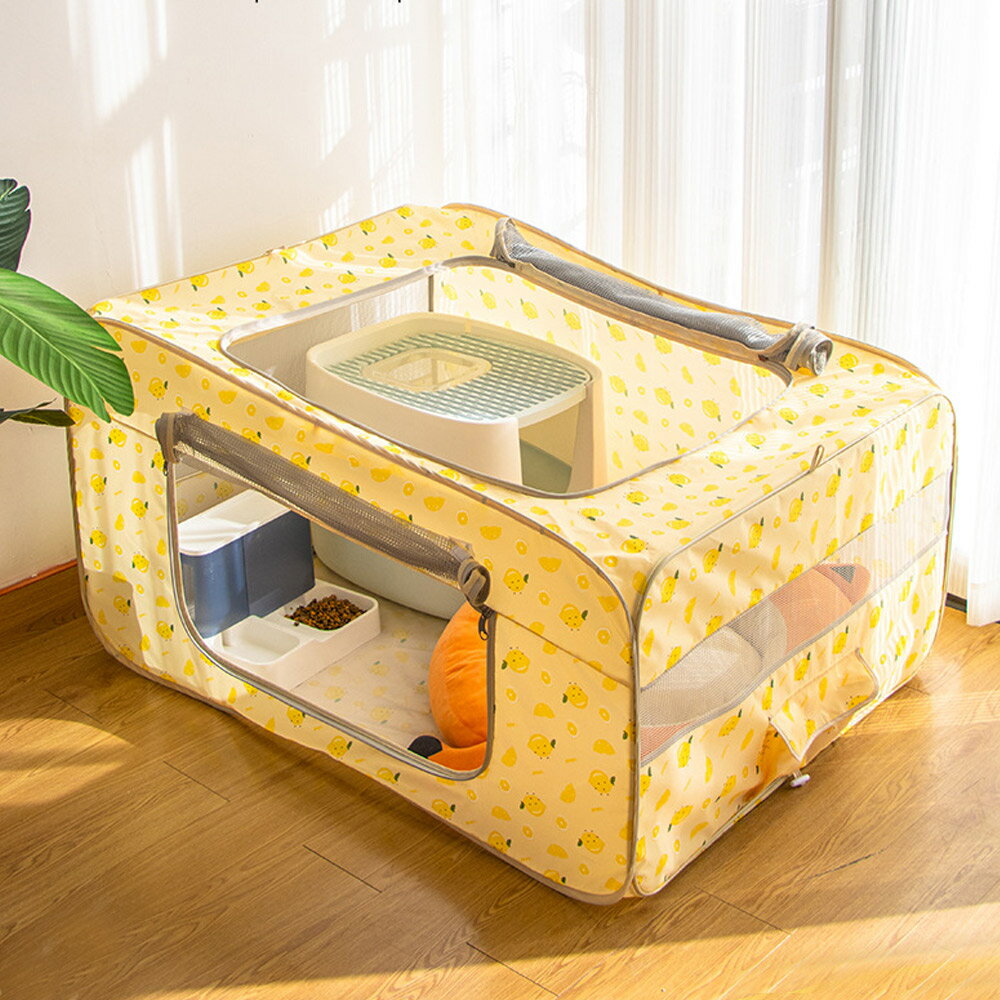 【寵趣屋PetHouse】寵物帳篷｜可折疊收納籠子｜寵物產房110*85*59cm