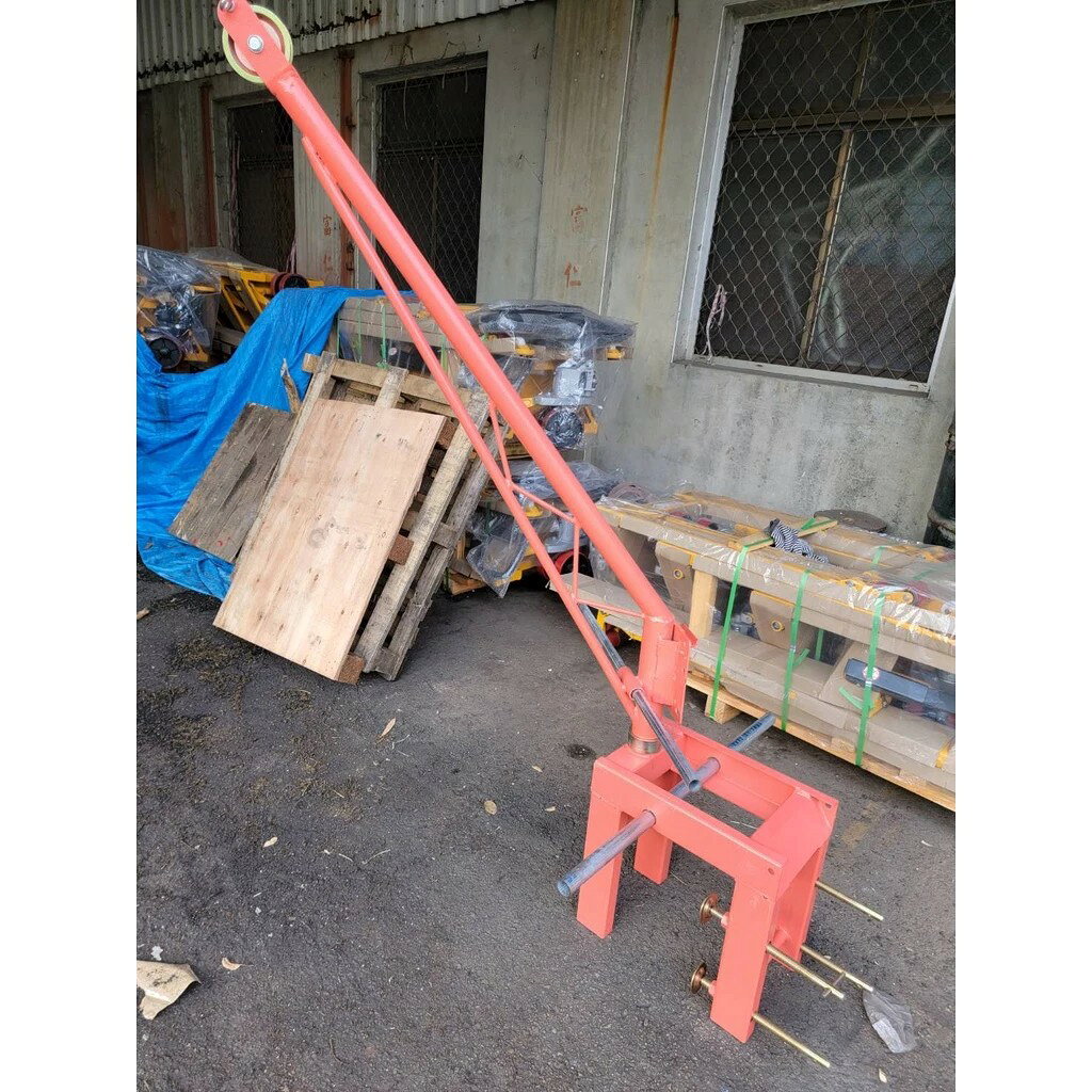 【TIG 啟思工業】:小剛夾架 夾女兒牆/川方吊車/輕型捲揚機/絞盤/捲揚機/小金剛/吊車/鋼索