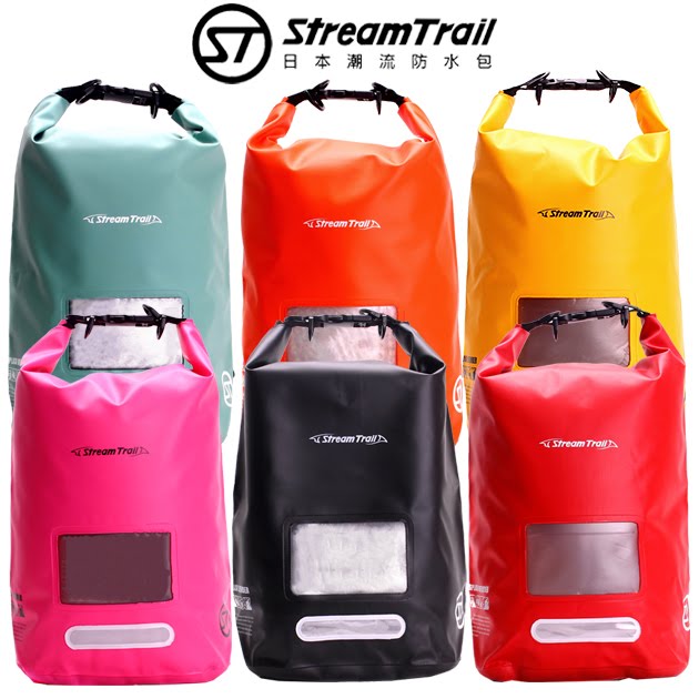 日本品牌【Stream Trail】10L 方塊圓筒包 戶外 防水包 水上活動 衝浪 游泳 後背包 手提包 休閒包