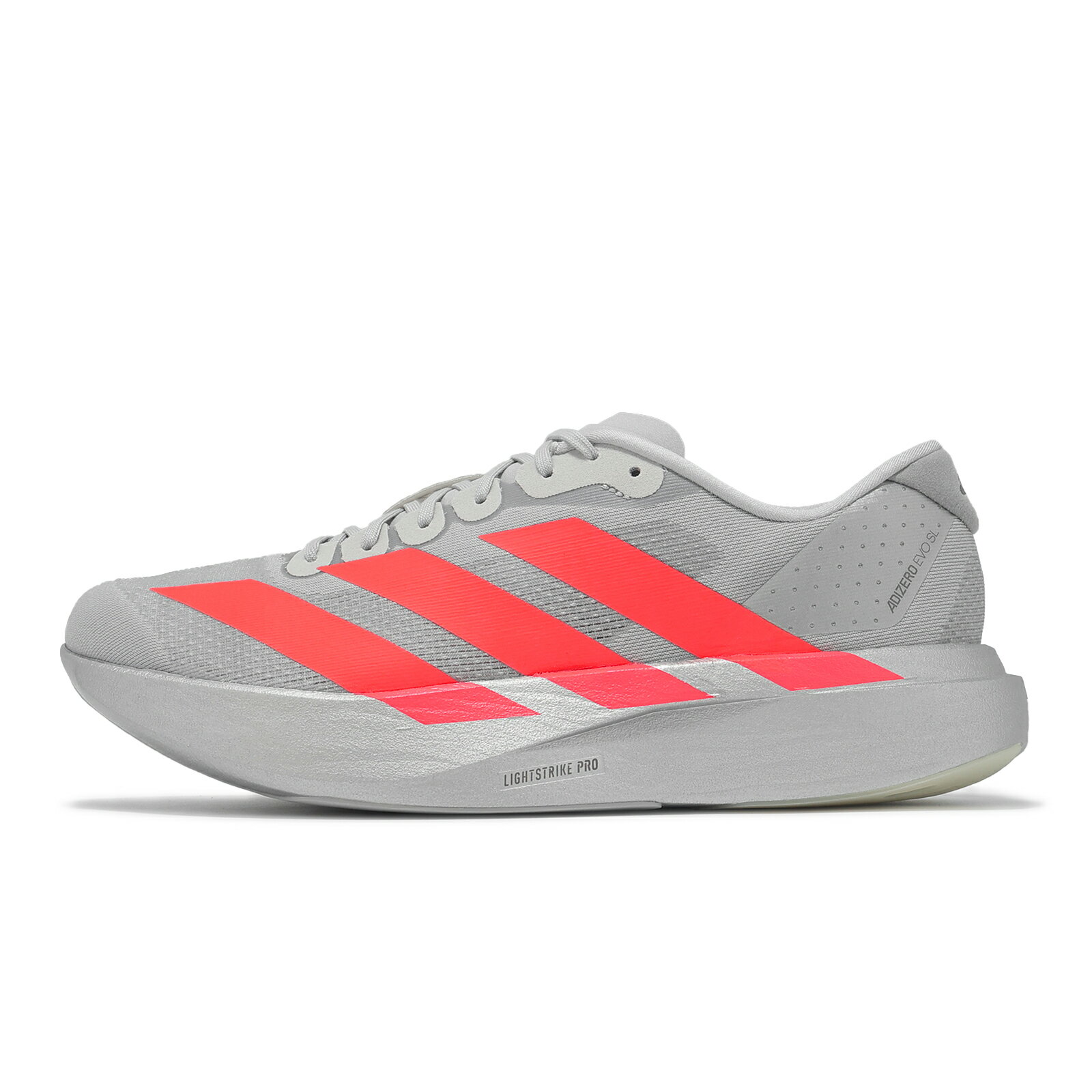 adidas 愛迪達 慢跑鞋 Adizero Evo SL M 男鞋 灰 紅 緩震 運動鞋 愛迪達