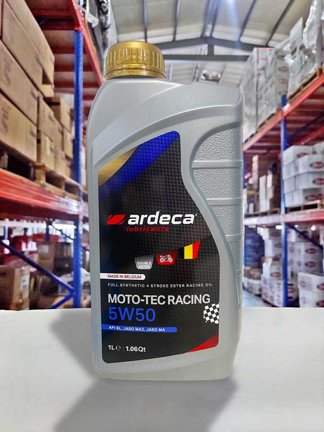 『油工廠』ARDECA 5W50 MOTO-TEC 全合成 雙酯類 機車用機油 5W-50 比利時神油