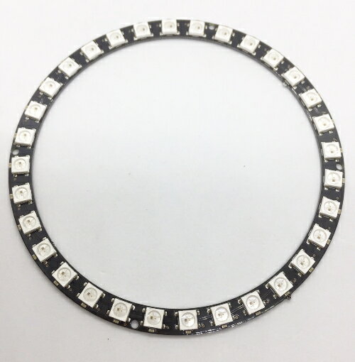 WS2812B 5050 RGB LED 32位全彩驅動彩燈 圓形開發板(含稅)【佑齊企業 iCmore】