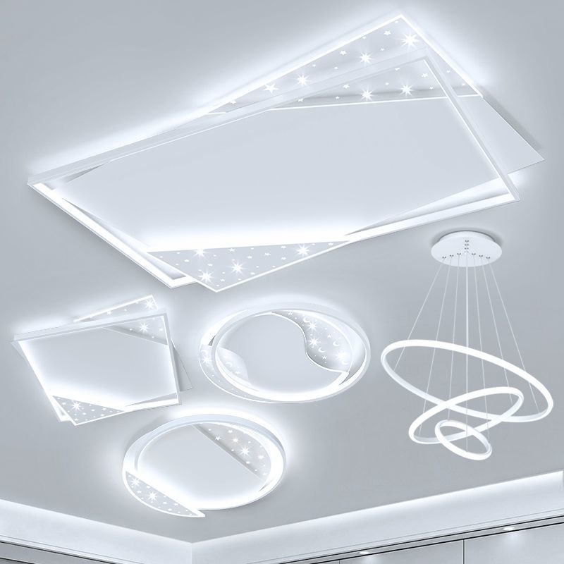 客廳led吸頂燈現代簡約大氣2023年新款創意輕奢全屋套餐組合燈具