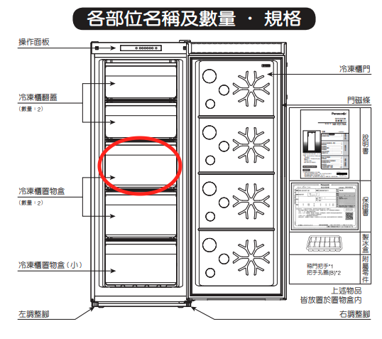 領券獨家最高88折 Panasonic NR-FZ170A-S的冷凍抽屜 (第三個 沒有翻蓋的那種)