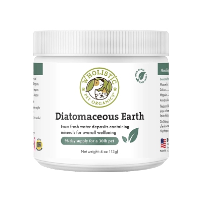 【Wholistic Pet Organics 護你姿】矽藻土 全齡犬貓 寵物保健 礦物質補充 鈣質 舒緩癢感_4oz
