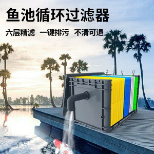 【台灣公司保固】魚池水循環系統裝置過濾器魚塘養魚設備室外大型水池周轉箱過濾箱