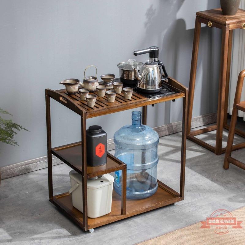 茶水櫃移動茶桌茶臺家用陽臺小車簡約茶幾功夫茶盤茶具燒水壺一體