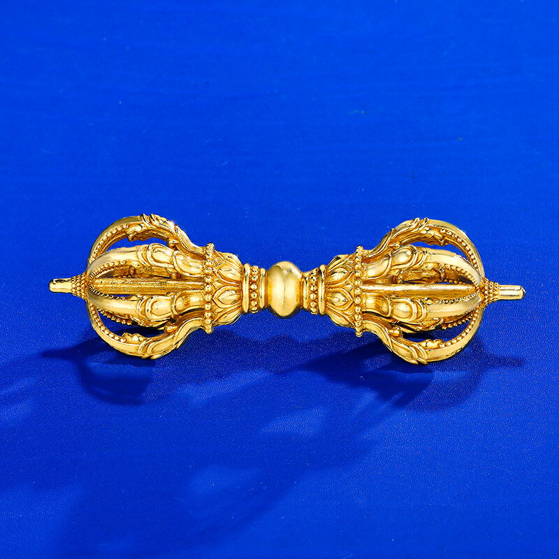 純銅九股金剛杵密宗佛前擺件佛具大全藏傳法器九股杵家用11.5cm | 協貿