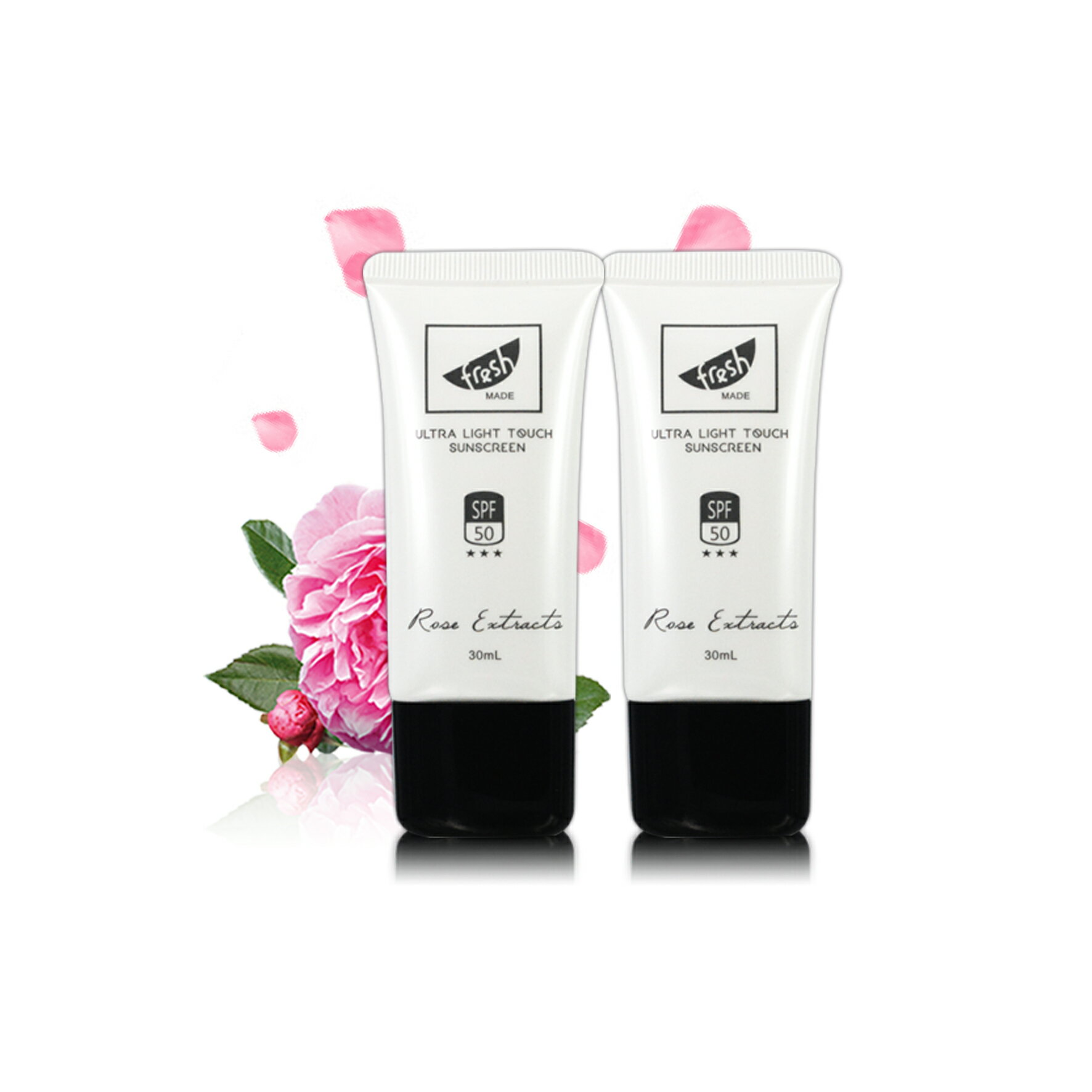 【荷柏園】妝前防曬淨白隔離精華乳 30ml SPF50★★★-2件組