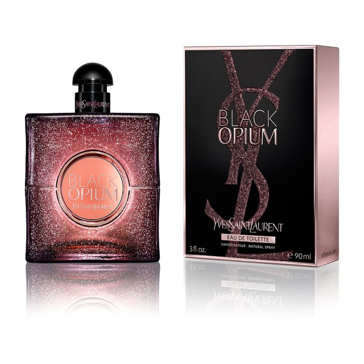 YSL BLACK OPIUM "THE GLOW" 黑鴉片女性淡香水 霓光版EDT 90ml-【BUY MORE】