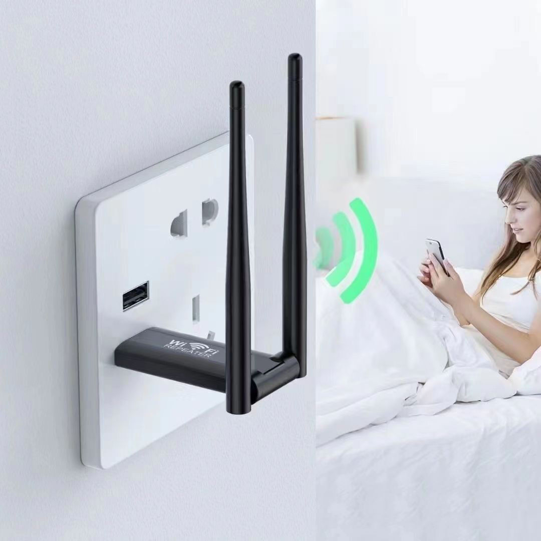 增強無線擴展器擴大中繼網絡路由器家用穿墻王接收WiFi訊號放大器-UM.有米家居