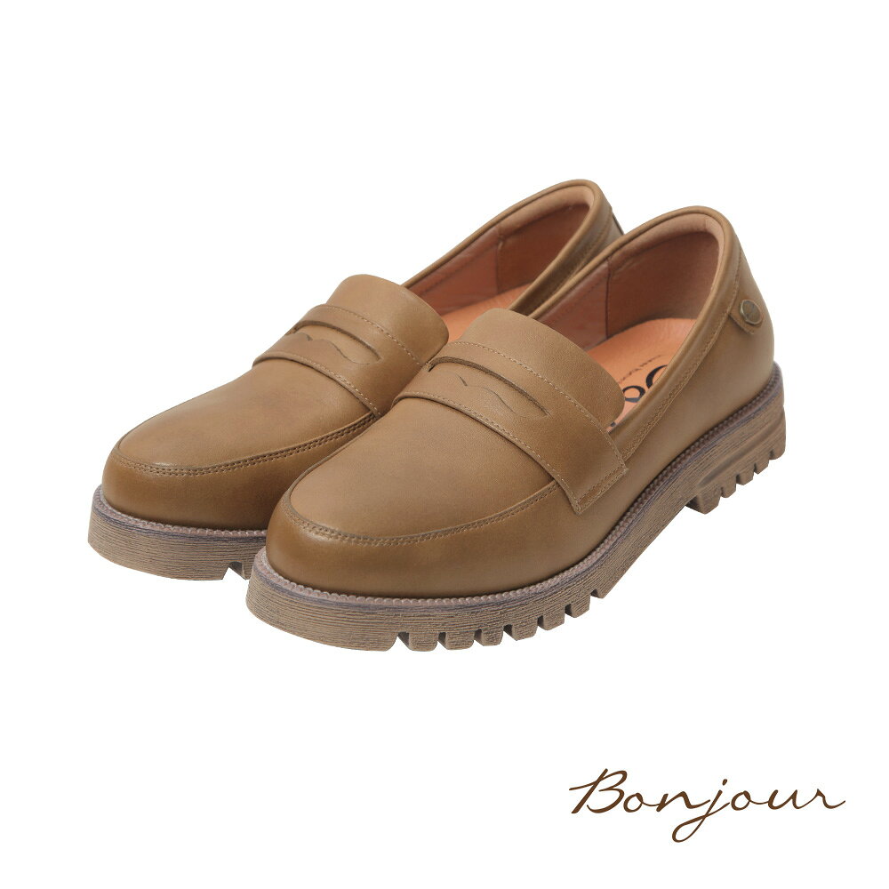 BONJOUR☆無感舒適穿！輕量厚底樂福孟克鞋【B0670】6色 0