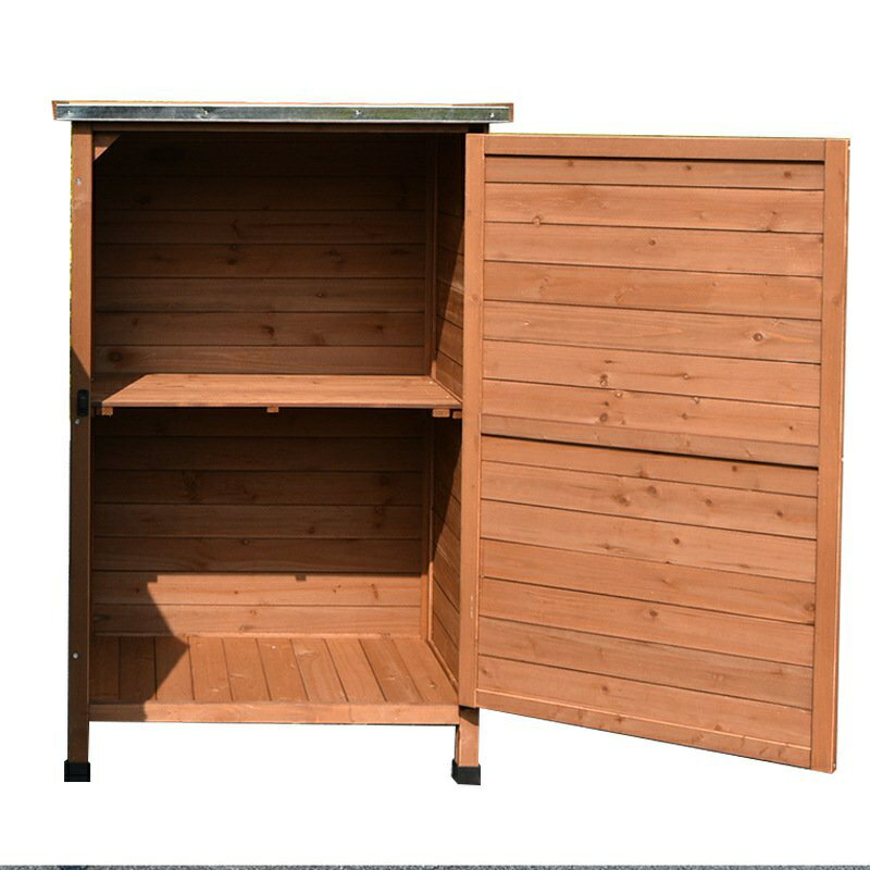 免運 家具 全實木工具櫃收納櫃戶外防雨防曬花園庭院櫃雨鞋剷收納箱櫃子儲物 可開發票 7