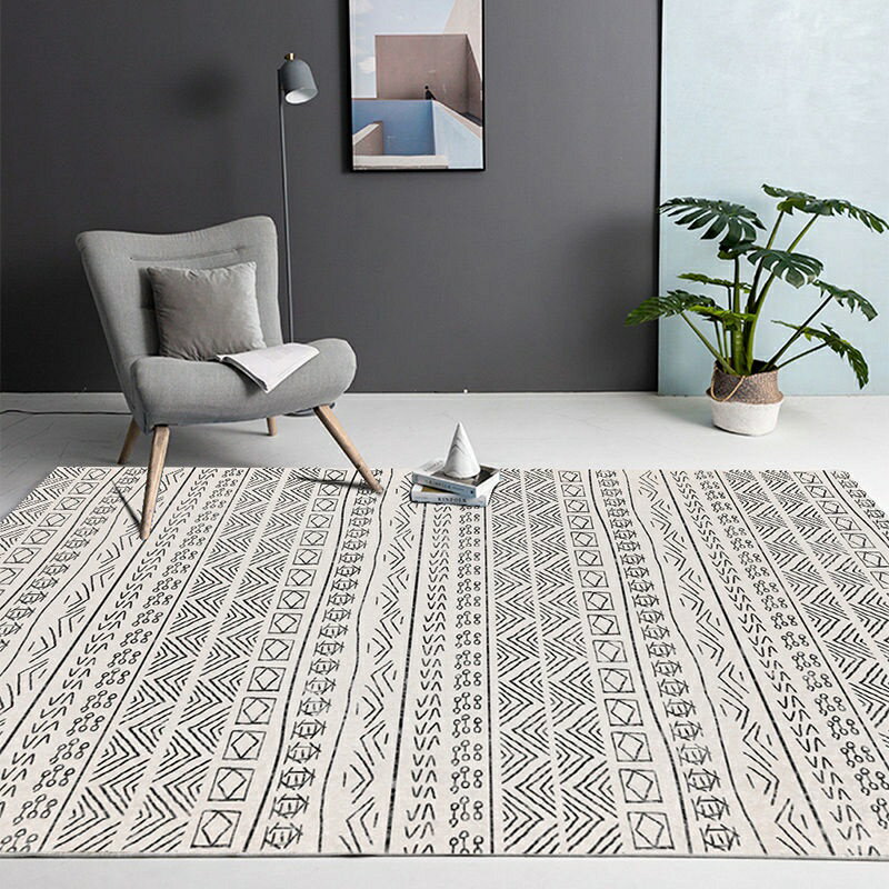 摩洛哥北歐地毯客廳現代沙發茶几地墊 輕奢高級房間臥室床邊毯滿鋪家用