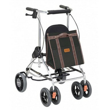 日本幸和TacaoF助行器R181(黑色)帶輪型助步車 步行輔助車 助行椅