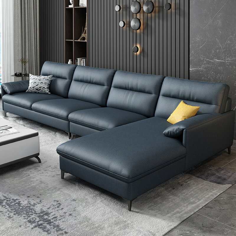 北歐輕奢科技布沙發 組合現代簡約客廳免洗科技布 小戶型沙發組合