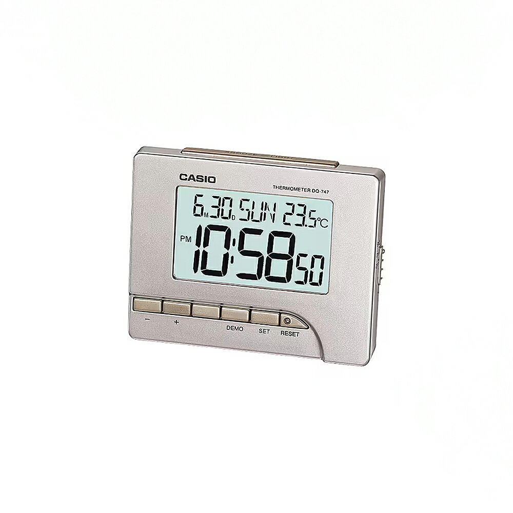 缺貨 CASIO 卡西歐 大字幕數位溫度計 鬧鐘 桌鐘 /個 DQ-747