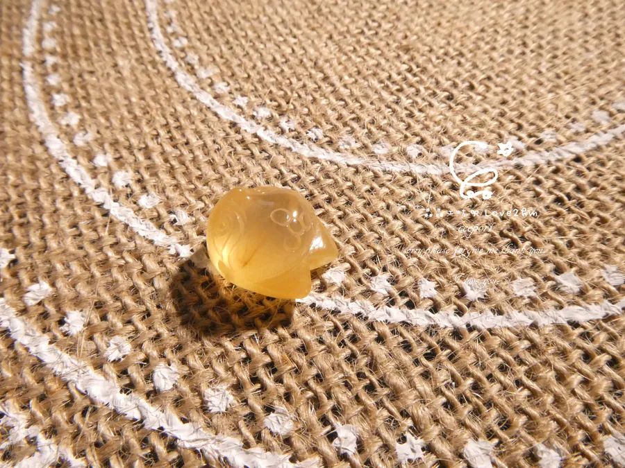 黃兔毛狐狐 黃兔毛 水晶飾品  晶晶工坊-love2hm 46215 3