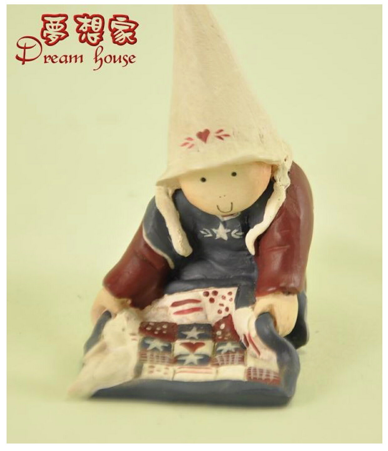 2002 Gnomy's荷蘭娃娃 美國娃娃 PF0273 精靈跪姿拿拼布 ★ Zakka'fe ★
