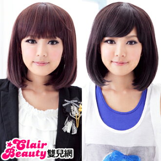 ☆雙兒網☆狂賣上千頂~優質假髮(現+預)【LW3451K】完美女生齊瀏海鮑伯頭BOB頭