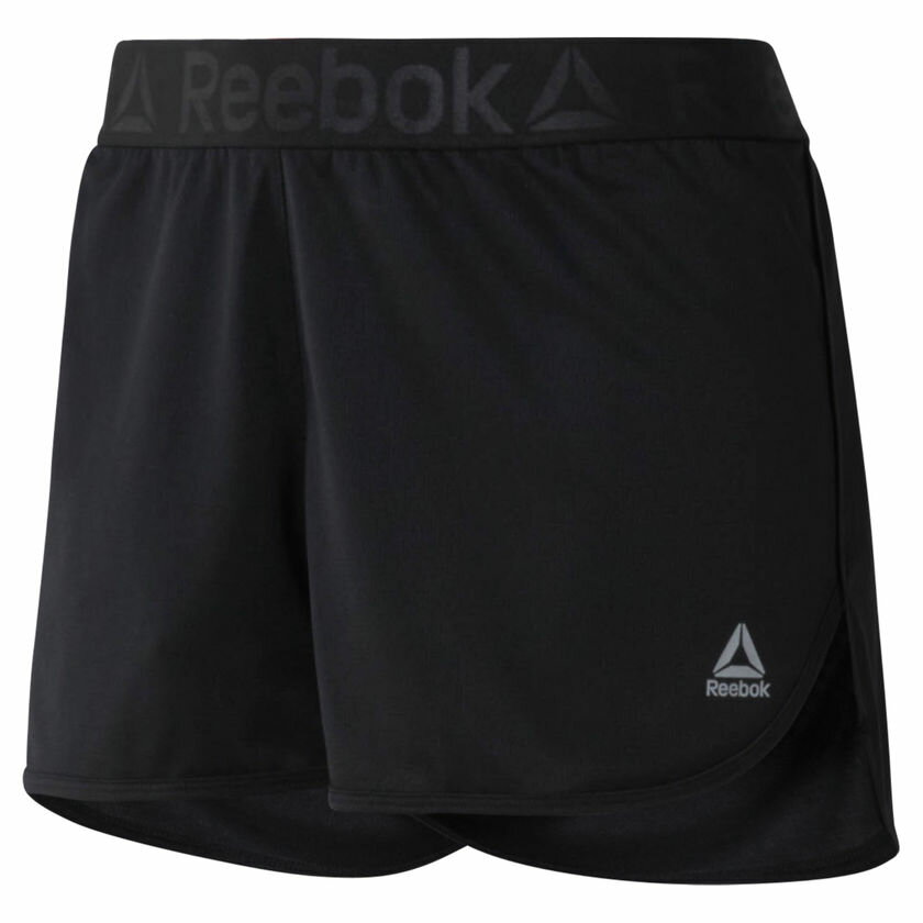 REEBOK WORKOUT READY SHORTS 女裝 短褲 慢跑 訓練 有氧 乾爽 透氣 黑【運動世界】CE4456