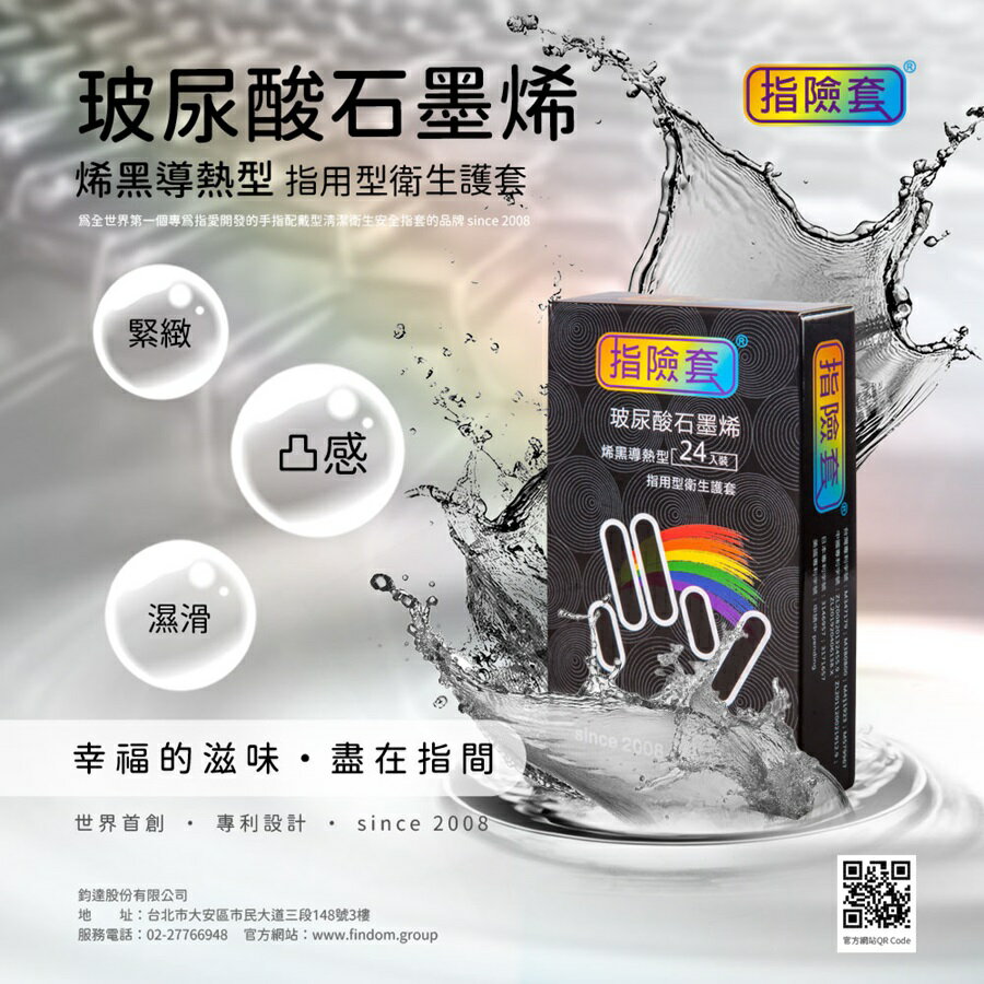 findom 指險套 玻尿酸石墨烯 緊緻凸感 指險套 24入 手指套