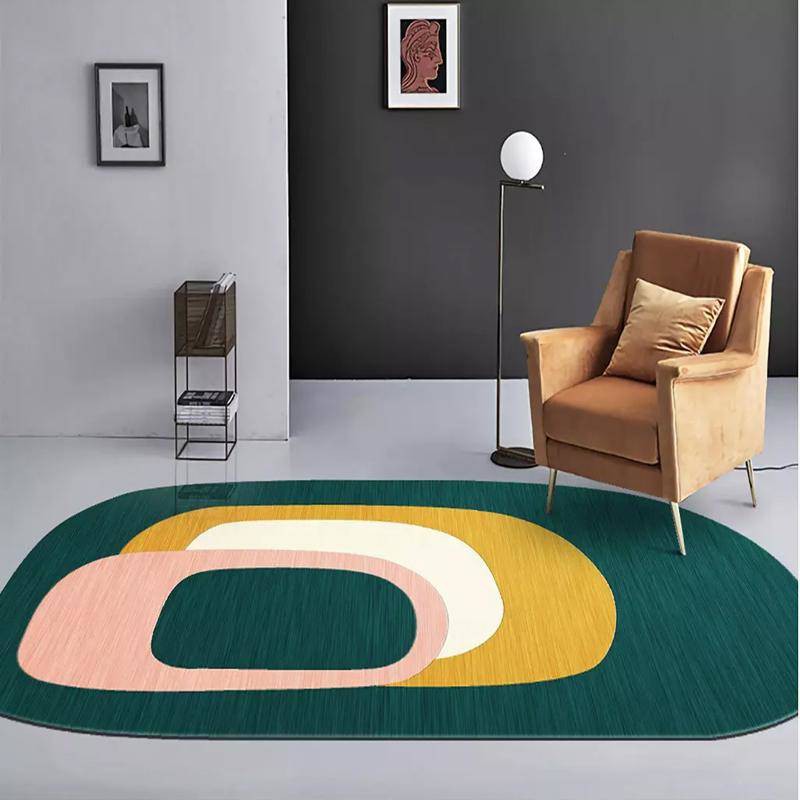 【 地毯♞】北歐簡約現代輕奢客廳地毯沙發茶幾墊臥室床邊不規則藝術潮流地毯客製化