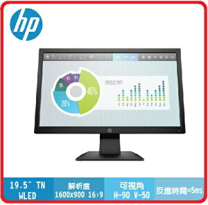 HP ProDisplay P204v 5RD66AA 19.5吋 高清顯示器 1920x1080