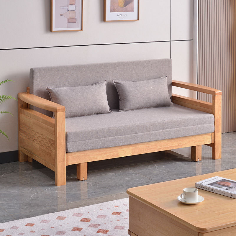 免運 折疊沙發床高檔現代簡約實木沙發床小戶型家用折疊床出租屋可伸縮沙發床兩用