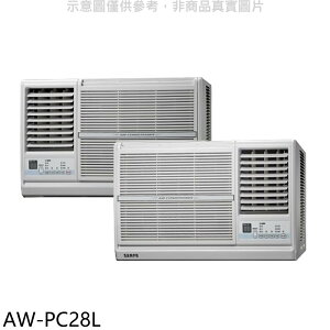 全館領券再折★聲寶【AW-PC28L】定頻左吹窗型冷氣(含標準安裝)(7-11商品卡500元)