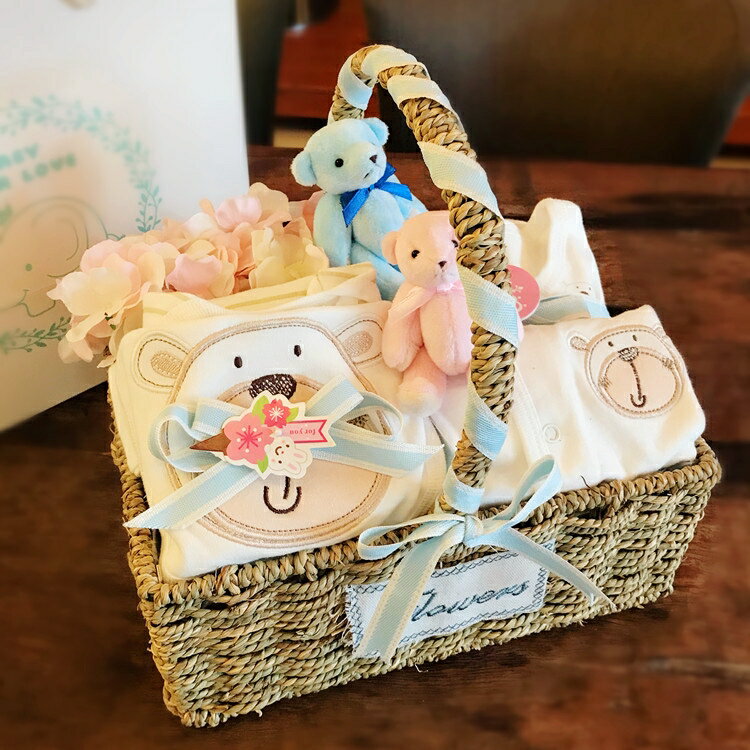 [ 免運費]新生兒禮盒嬰兒純棉衣服套裝彌月禮盒男女寶寶