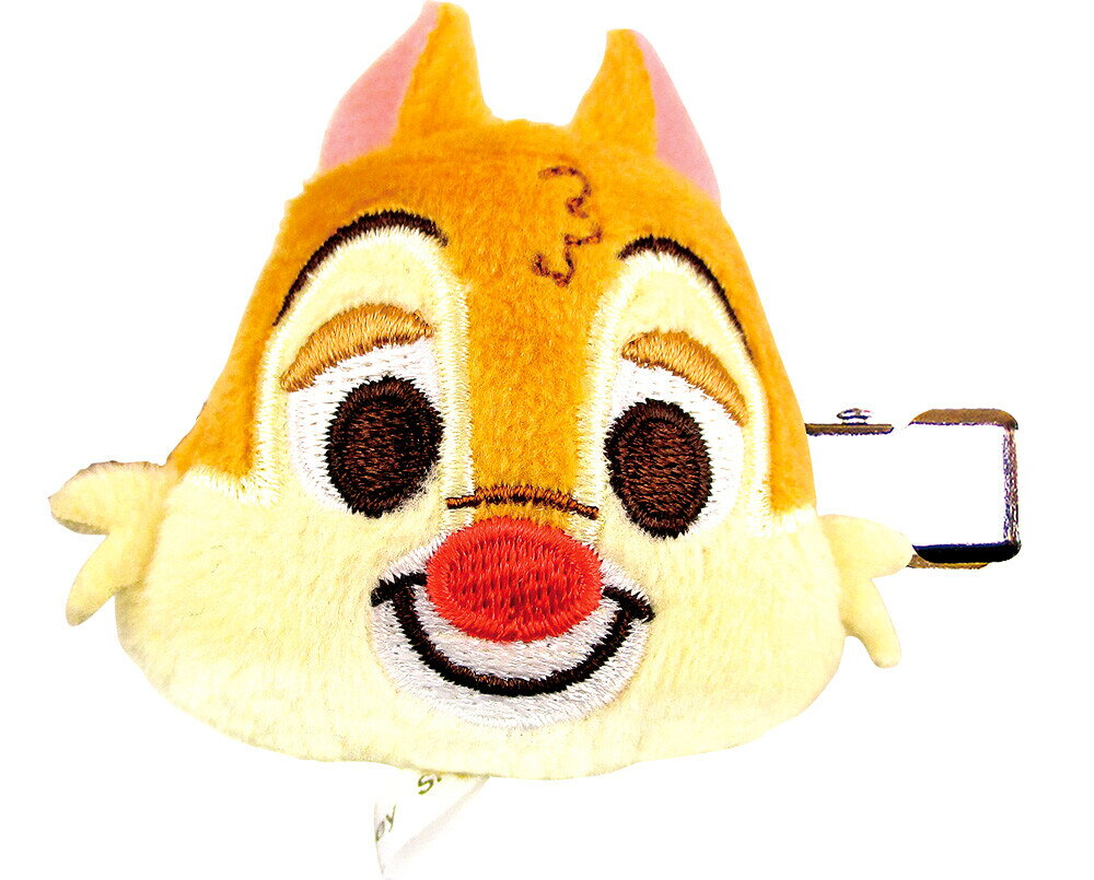 【震撼精品百貨】Chip N Dale 奇奇蒂蒂松鼠~日本迪士尼DISNEY 奇奇蒂蒂造型絨毛髮夾-蒂蒂*14745
