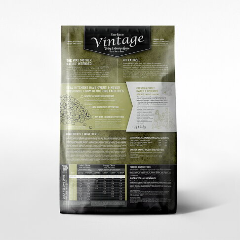 【Vintage 凡諦斯】無穀海陸全餐 全齡犬 天然烘培糧 火雞肉+鯡魚 犬飼料 犬糧 鮮肉寵物糧_20LB 1
