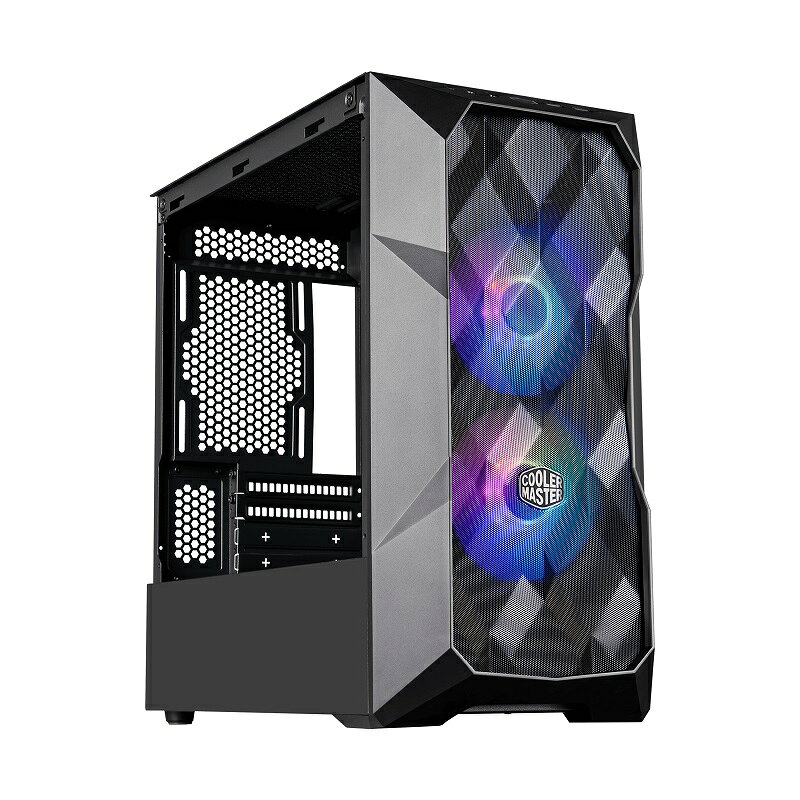 【享最高折300】酷碼 MasterBox TD300 Mesh 玻璃側板 M-ATX/黑TD300-KGNN-S00/白TD300-WGNN-S00