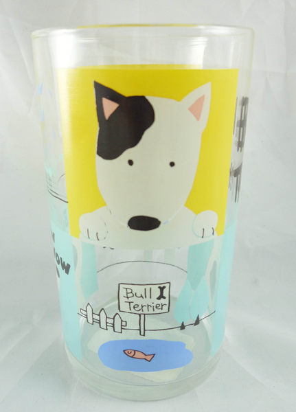 【震撼精品百貨】狗狗 Bull Terrier 玻璃杯 震撼日式精品百貨