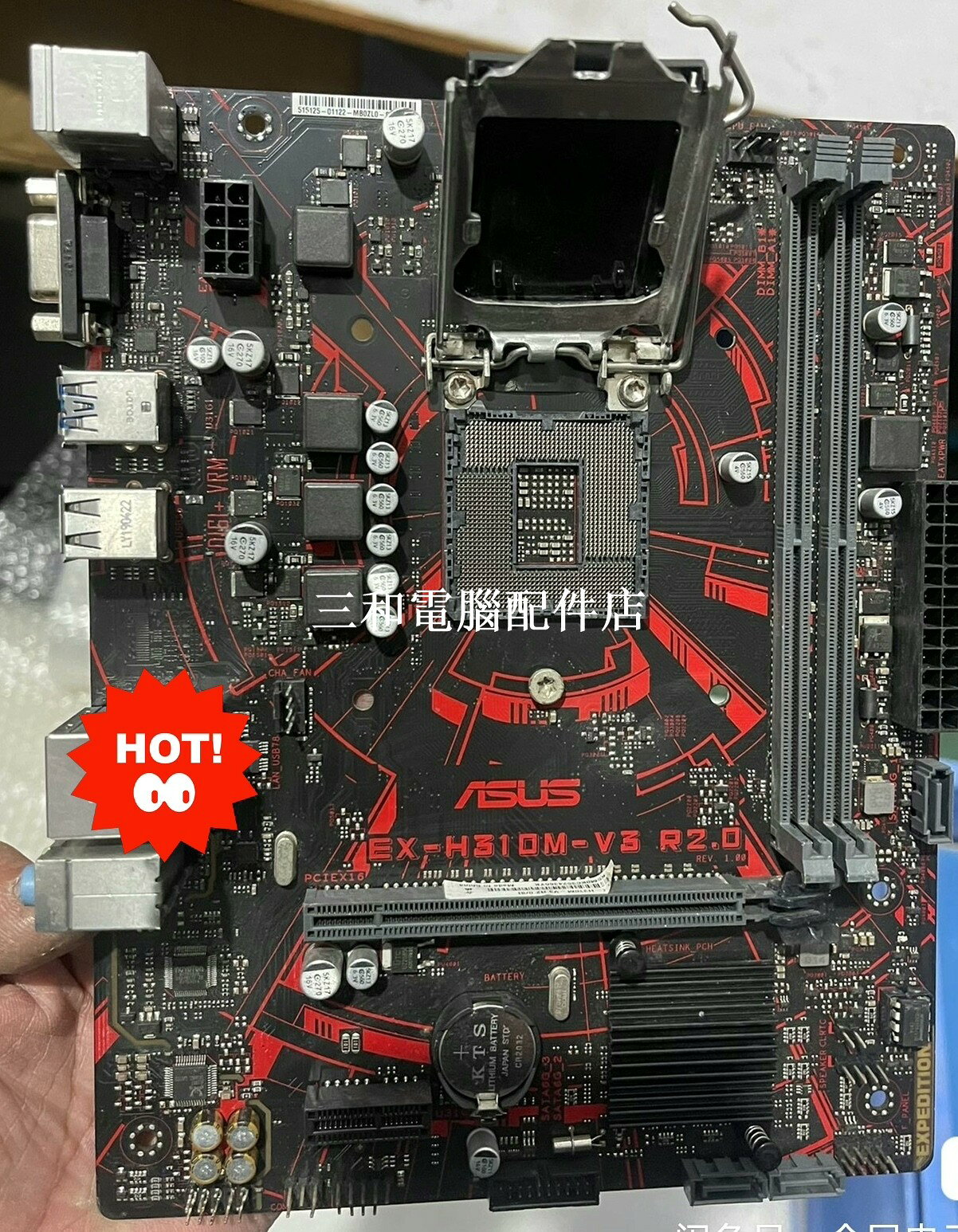 華碩EX-H310M-V3 R2 0 主機板 5張 確認收貨保修 成色佳 介面CPU支架無生銹氧化 全新測試