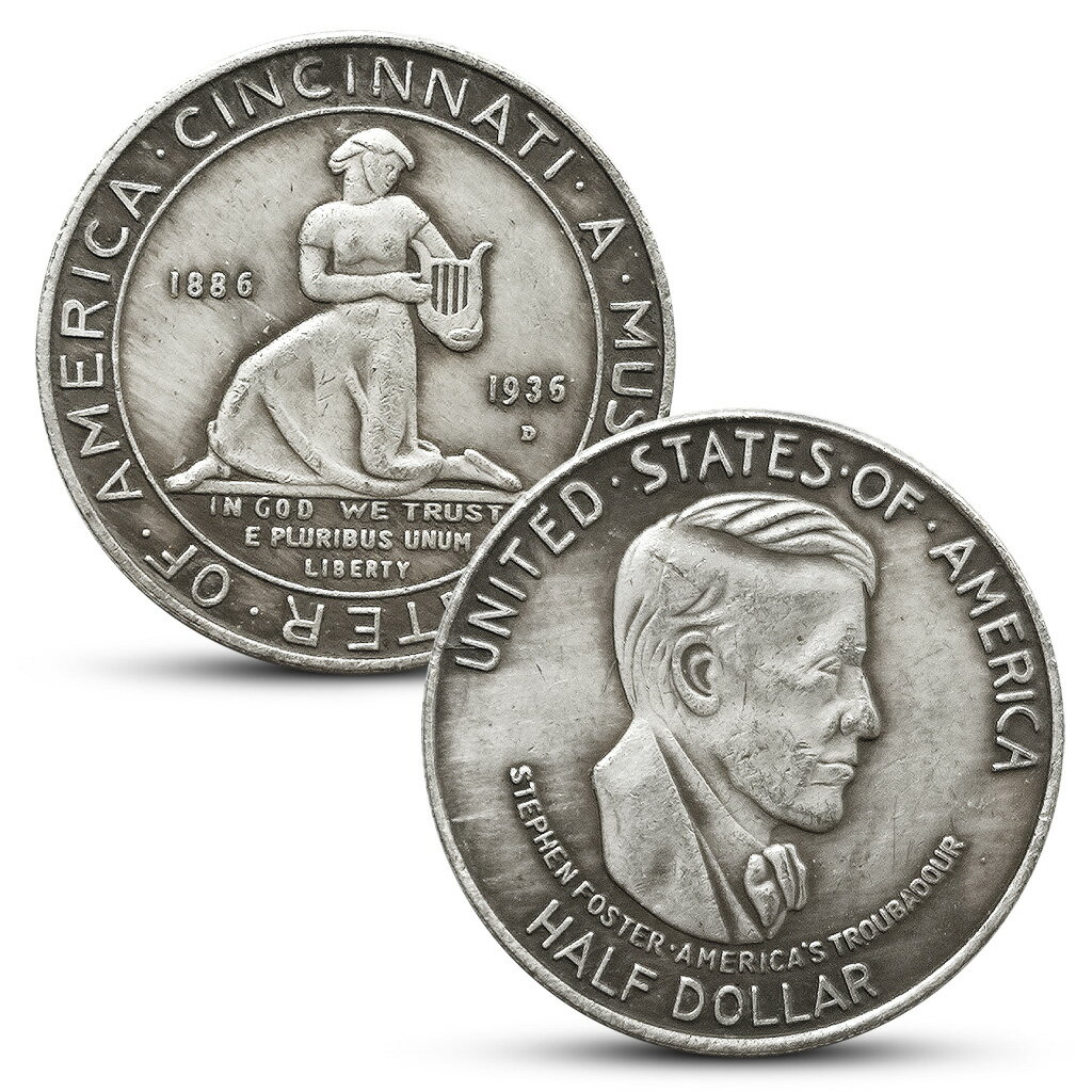 美國1936辛辛那提音樂中心半美元銀幣外國紀念幣仿古硬幣工藝品| 協貿國際日用品生活3館| 樂天市場Rakuten