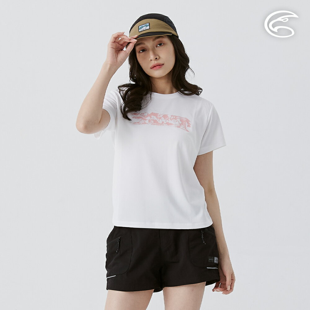 ADISI 女UPF50+防曬抑菌圓領短袖排汗衣 AL2511034 (S-2XL)｜抗UV 吸濕排汗 防臭 彈性 排汗衣