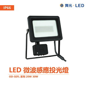 舞光 OD-SEFL LED 20W 30W IP66 戶外洗牆燈 戶外探照燈 感應投光燈 智慧防水 微波感應