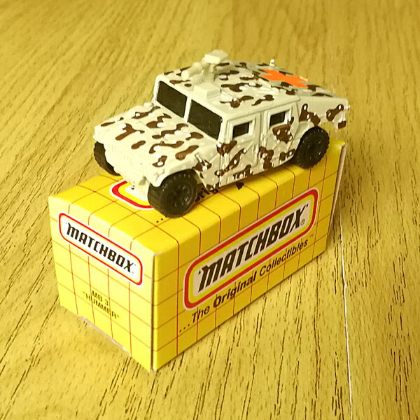 Matchbox 火柴盒合金車模 MB256 悍馬吉普車 Hummer 迷彩首版