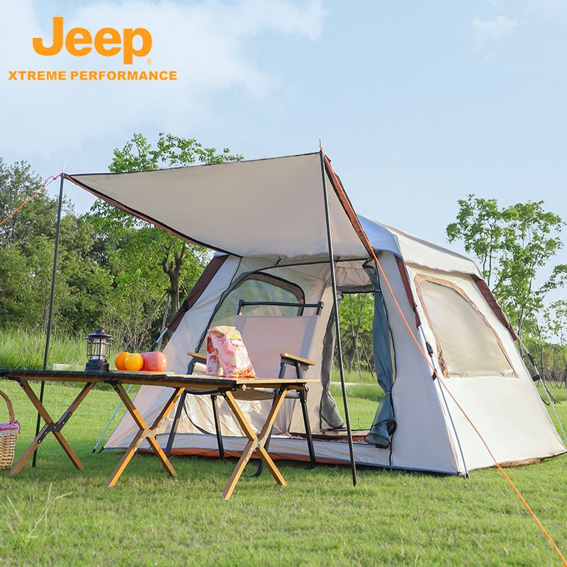 JEEP吉普戶外露營帳篷便攜式折疊野外裝備全套野餐野營全自動防雨